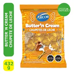 ARCOR - BUTTER'N & CREAM CHUPETE 10(24X18G)