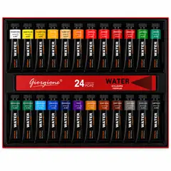 GIORGIONE - Set Acuarelas 24 Colores 12ml Para Pintar - SC