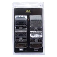 JRL - Kit X6 Peines Guía Universal Maquina Cortadora Pelo 4-s6 Color Negro