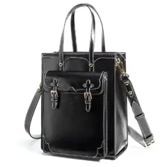 ECOSUSI - Bolso Bandolera Tote Evelyn Retro de 7.6L para 11" Negro