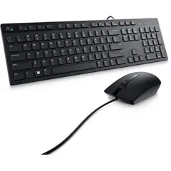 DELL - KM300C, Kit Teclado y Mouse Alámbrico USB-A, Español, 1000 DPI, Multimedia, Negro