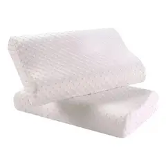 GENERICO - Almohada Ortopedica Memory Foam Cervical Viscoelástica Color Blanco