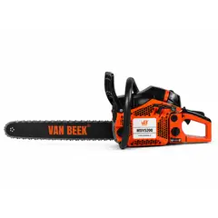 VAN BEEK - Motosierra a Bencina MSvB5200 20 Pulgadas 49.3cc 2.5 HP para Leña y Terreno