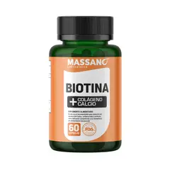 MASSANO - Biotina + Colágeno + Calcio 60 Cápsulas