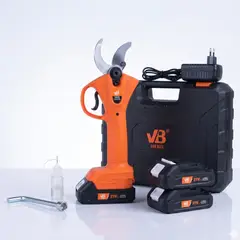 VAN BEEK - Tijera Podadora Eléctrica vBe-40 21V Corte 40mm con 2 Baterías y Estuche