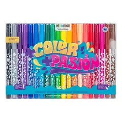 MOOVING - Estuche De 20 Marcadores De Colores Premium
