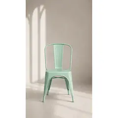 GENERICO - Silla Tolix con Filtro UV Metal apta Terraza Exterior - Menta