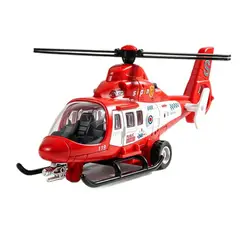 DANWEILE - Helicóptero de juguete grande Rojo