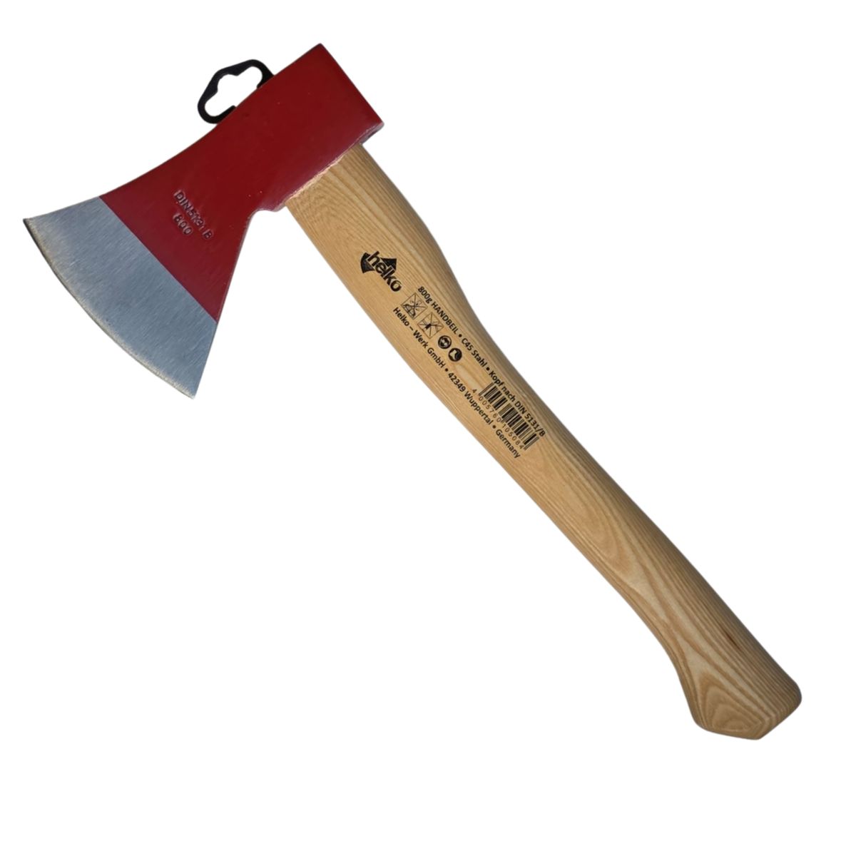 DICAS - Hacha De Mano Camping Leñadora Helko Alemana 800 Gr