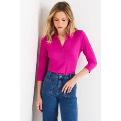 ASH - Polera Manga Larga Mujer Fucsia