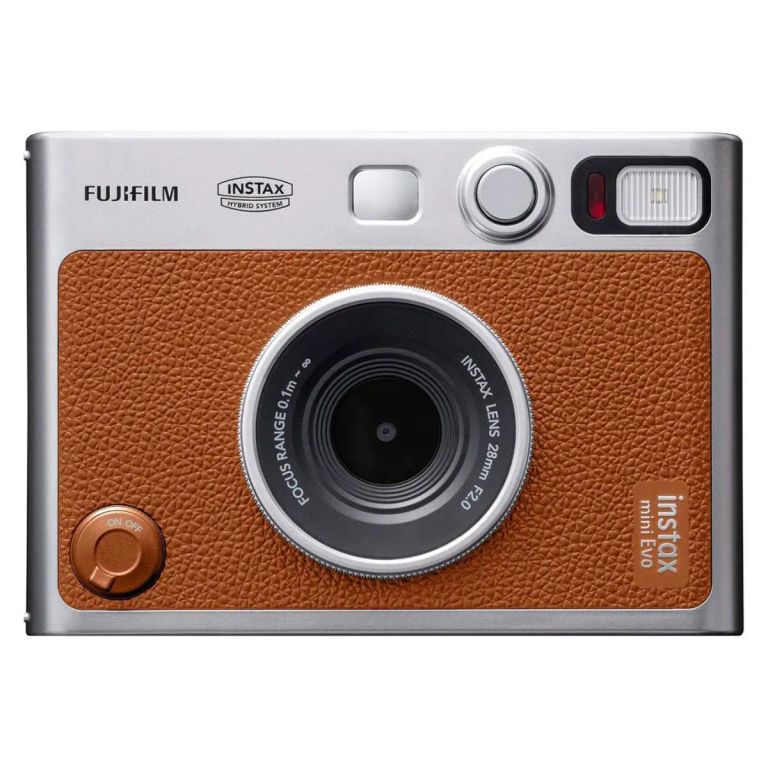 Cámara instantánea Instax Mini Evo marrónnegro