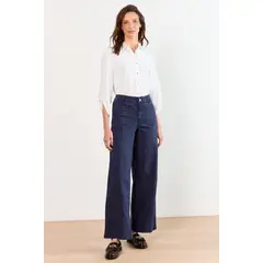 MA GRIFFE - Jeans Wide Mujer Azul