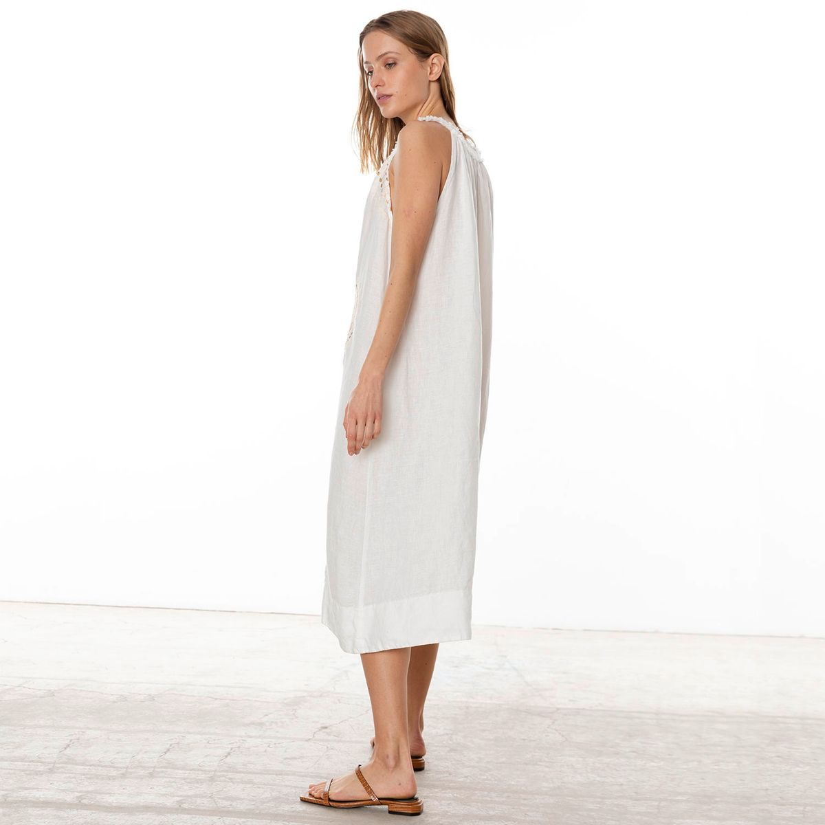  - Greek Arch Vestido Lino Mujer