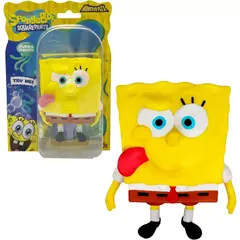 ANSALDO - Bob Esponja Figura Strech De Goma Bob Esponja Lengua Afuera