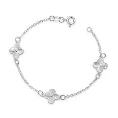 SILVER HEART - Pulsera Flor Silvestre en Plata Fina 925