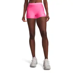 UNDER ARMOUR - Calza HeatGear Shorty rosada Mujer
