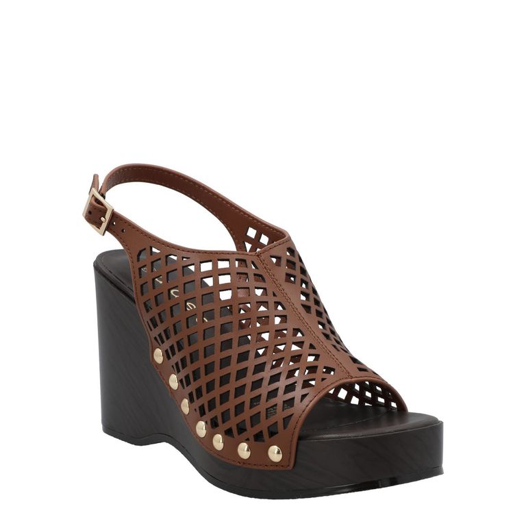 Sandalia Mujer Lauren Café
