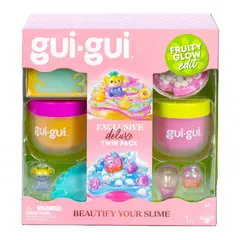 BOING TOYS - Kit Slime Gui Gui Deluxe Fruity Glow Doble Pack