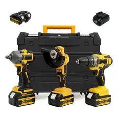 GENERICO - Kit De Herramientas Taladro Esmeril Y Llave De Impacto 98v
