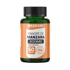 MASSANO - Vinagre de Manzana 800 mg 60 Cápsulas