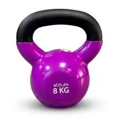 BLU FIT - Kettlebell Pesa rusa Vinilo 8kg Lila