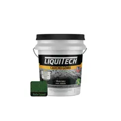 GENERICO - Pintura impermeabilizante sustentable Caucho Goma 5 en 1 Liquitech 20 Kg color verde
