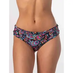 DAIKIRI BIKINIS - Bottom de Bikini Daikiri Mujer Calzón Pretina Ancha Sin Elasticos Bulgaro Negro Flúor Protección UV50+