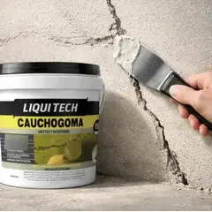 GENERICO - Masilla caucho goma liquitech 1kg Gris