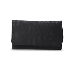 TOTTO - Billetera Texture Var Con Rfid Blocker Negra