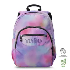 TOTTO - Mochila Juvenil Porta Pc 13 Gommas Glitter Rosado