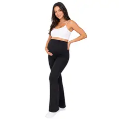 AAYO MODA - Calza Maternal Mujer Recta Cintura Alta Embarazo Comoda