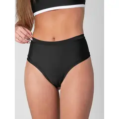 DAIKIRI BIKINIS - Bottom de Bikini Daikiri Mujer Calzón Tiro Alto Sin Elasticos Negro Protección UV50+