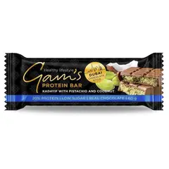 GAMS - BARRA PROTEINA ESTILO CHOCOLATE DUBAI 60 G PISTACHIO AND COCONUT