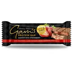 GAMS - BARRA PROTEINA ESTILO CHOCOLATE DUBAI 60 G STRAWBERRY