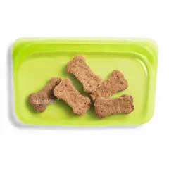STASHER - Bolsa Reutilizable de Silicona Snack 294 ml Color Lima