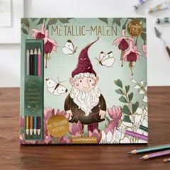 DIE SPIEGELBURG - Bloc de dibujo con 8 colores - Pintura metálica bicolor de Garden Glory