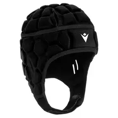 MACRON - Casco de Rugby XE Negro - Negro - M