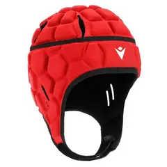 MACRON - Casco de Rugby XE IRB Rojo - Rojo - XL