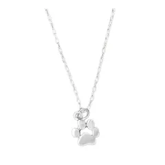 SILVER HEART - Collar Cadena Huella de Mascota en Plata Fina 925