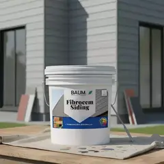 BAUM - Tineta Pintura Impermeabilizante Fachadas Fibrocem Crema 2-D - PINTURASPROFESIONALES CHILE