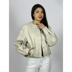 ENIGMATICA BOUTIQUE - Chaqueta Bomber Eco Cuero