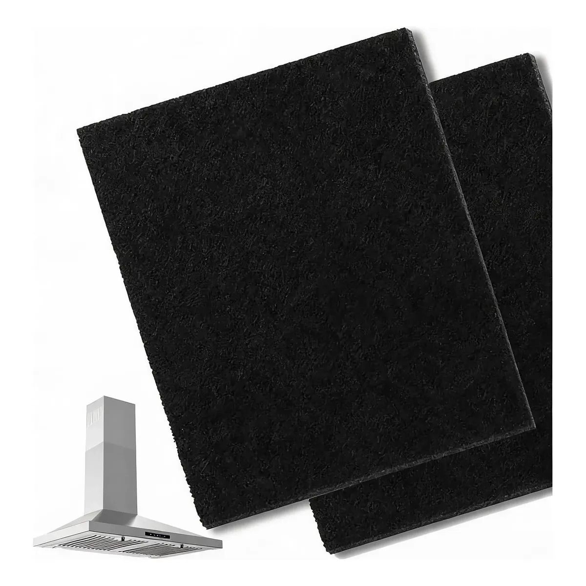 TSKY CHILE SHOPPING - Pack 2 Filtros Universales Carbón Activado Campana 60x60cm Compatible con Fensa Mademsa Trotter