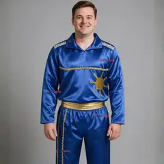 UTILISIMO - Traje Caporal Típico 2 Piezas Azul Hombre Fiestas Patrias
