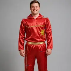 UTILISIMO - Traje Caporal Típico 2 Piezas Rojo Hombre Fiestas Patrias