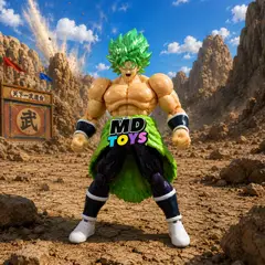 BANDAI - Broly Super Saiyan - Figura Dragon Ball 13cm Articulado