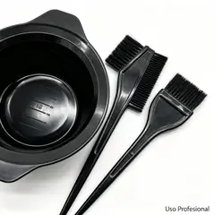 GENERICO - Set de 4 accesorios para tinte de cabello, tazón y brochas para teñir