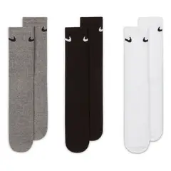 NIKE - Pack De 3 Calcetines Largos Deportivos Hombre