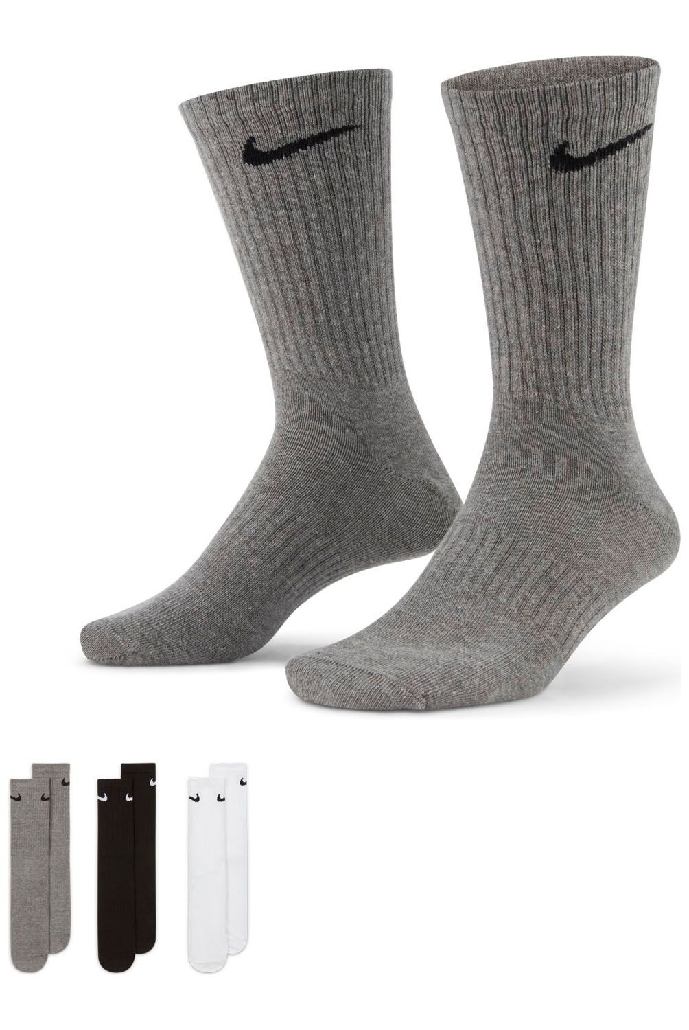 NIKE - Pack De 3 Calcetines Largos Deportivos Hombre Nike