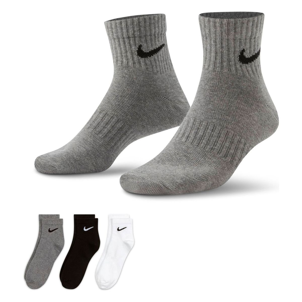 NIKE - Pack De 3 Calcetines Cortos Deportivos Unisex Nike