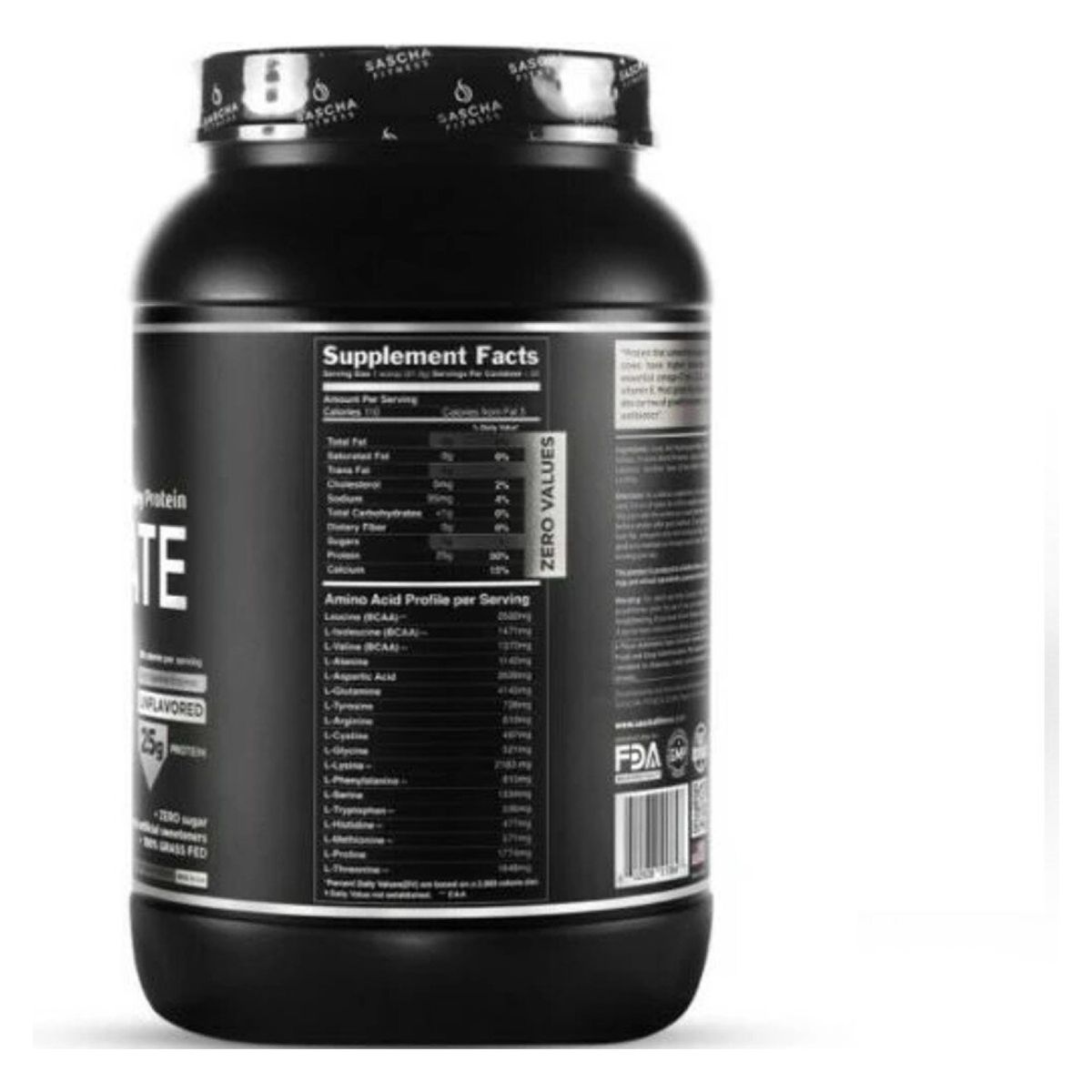 GENERICO - Proteina Sascha Fitness Whey Protein Sin Sabor